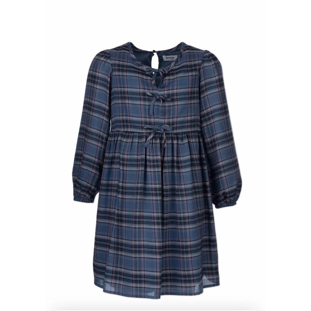 Speechless Girls 7-16 Plaid Printed Bow Front Dress NWT SIZE 8